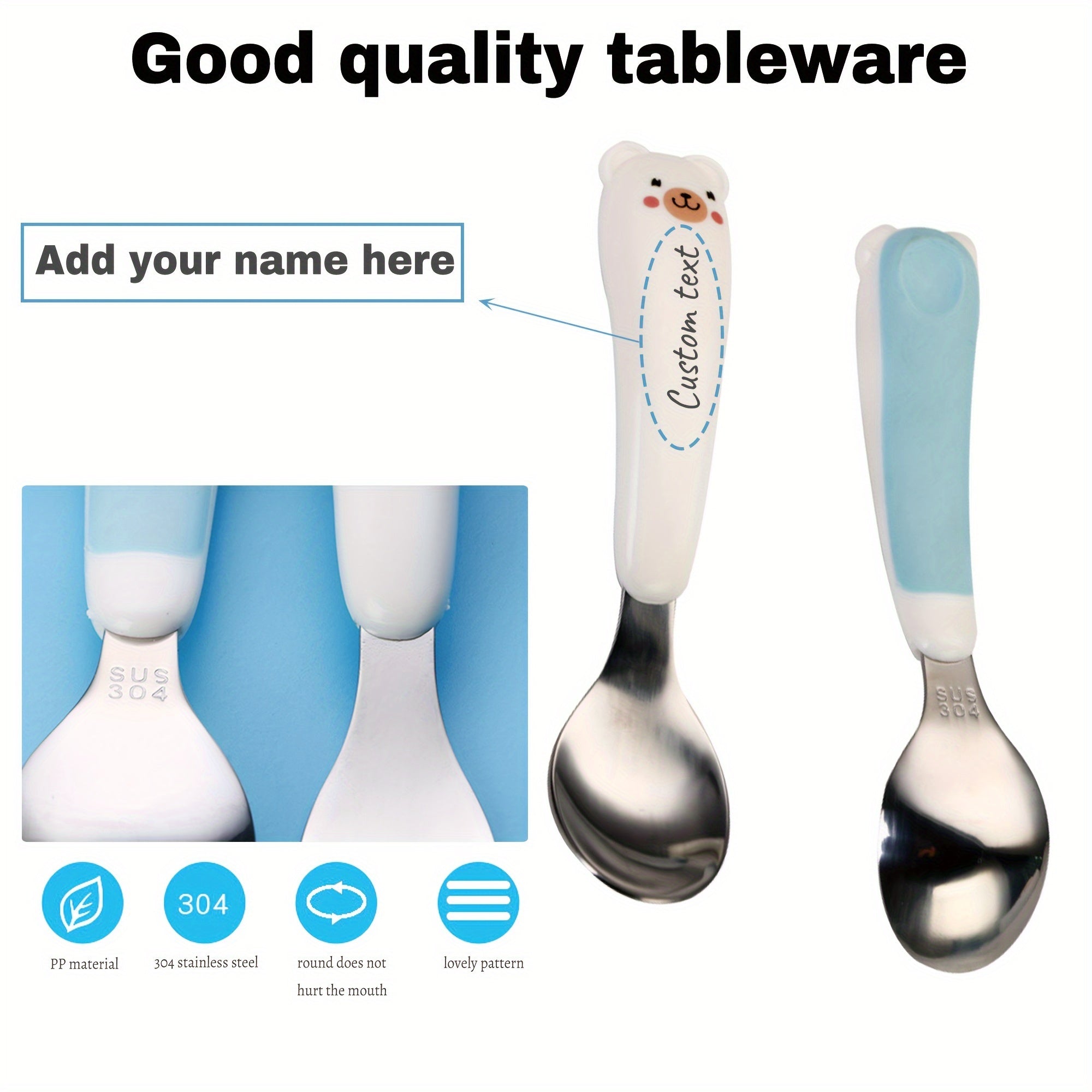 2pcs Custom Engraved Stainless Steel Cutlery Set, Personalized Tableware for Mom, Grandma, Grandpa, Best Friends, Ideal for Christmas, Birthday, Holiday, Party Gifts