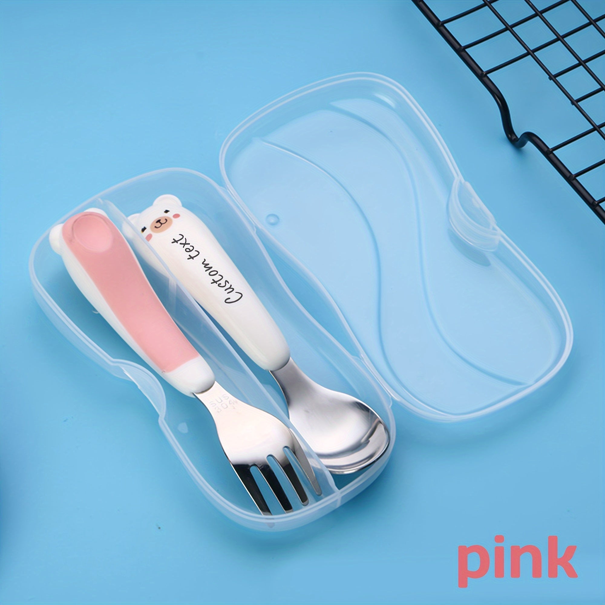 2pcs Custom Engraved Stainless Steel Cutlery Set, Personalized Tableware for Mom, Grandma, Grandpa, Best Friends, Ideal for Christmas, Birthday, Holiday, Party Gifts