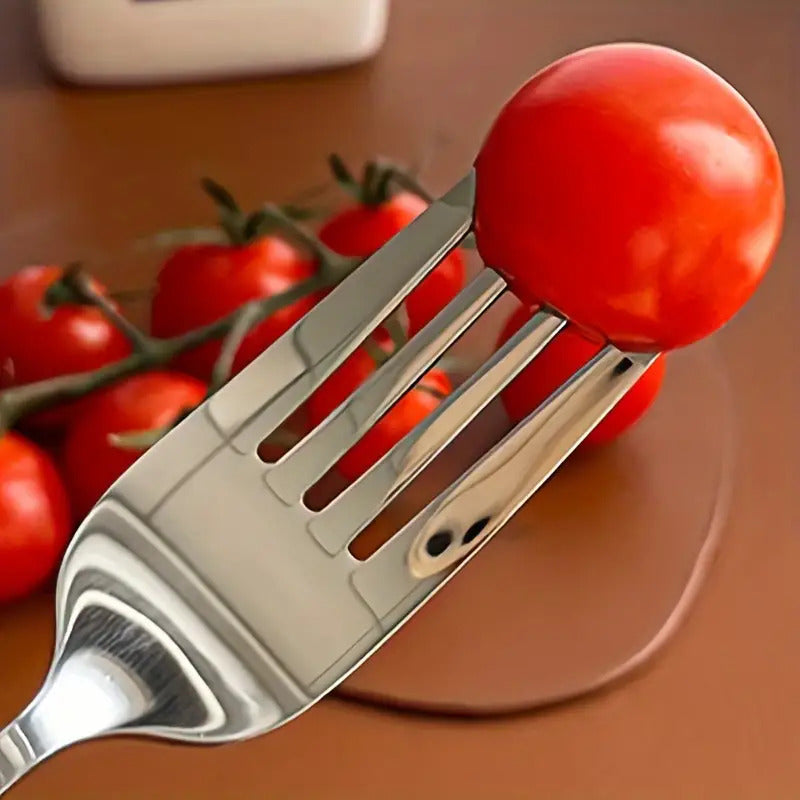 2pcs Stainless Steel Outdoor Cutlery Set with Cute Cat Paw Case - Portable Reusable Fork & Spoon, Compact Travel Utensils with Ergonomic Grip & Polished Finish for Camping, Picnic, Hiking, School, Work - Durable & Hygienic Design, Ideal for Adults & (Cat