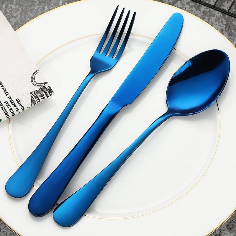 Silverware Set Flatware Cutlery - 20pcs Stainless Steel Tableware Set Service 4, Include Fork Knife Spoon, Mirror Polished, Dishwasher Safe, Cutlery, Portable Cutlery Set, Home Dining, Kitchen Essentials, Stylish Flatware, Modern Silverware, Durable
