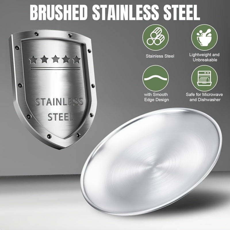 21pcs Stainless Steel Polished Portable Cutlery Set - Durable Outdoor Picnic Tools with Knife, Forks, Plates, Soup Spoons, Bottle Opener, Coffee Spoon, Tongs & Storage Bag, Dishwasher Safe, Reusable for Travel, Camping, Parties & More
