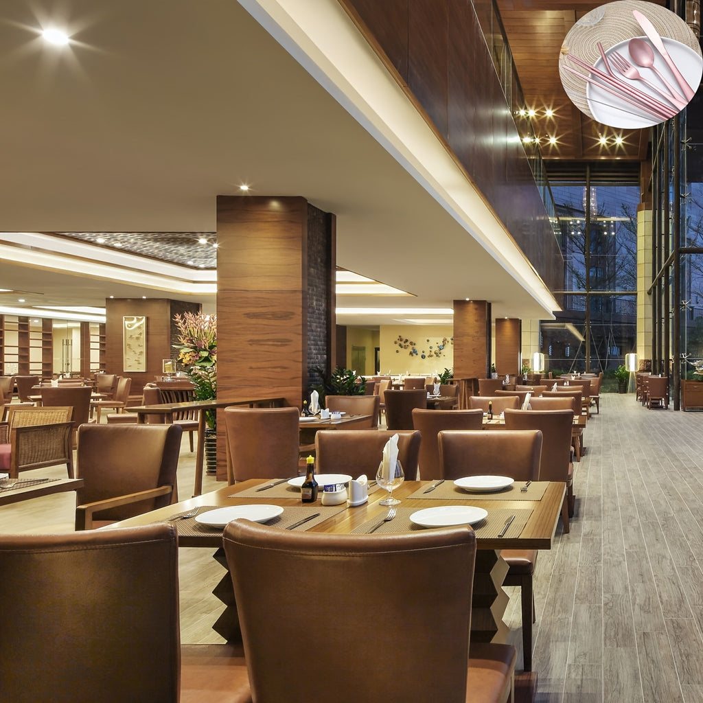 Travel Utensils,Reusable Silverware Set To Go Portable Cutlery Set with a Waterproof Carrying Case for Lunch Boxes Camping School Picnic