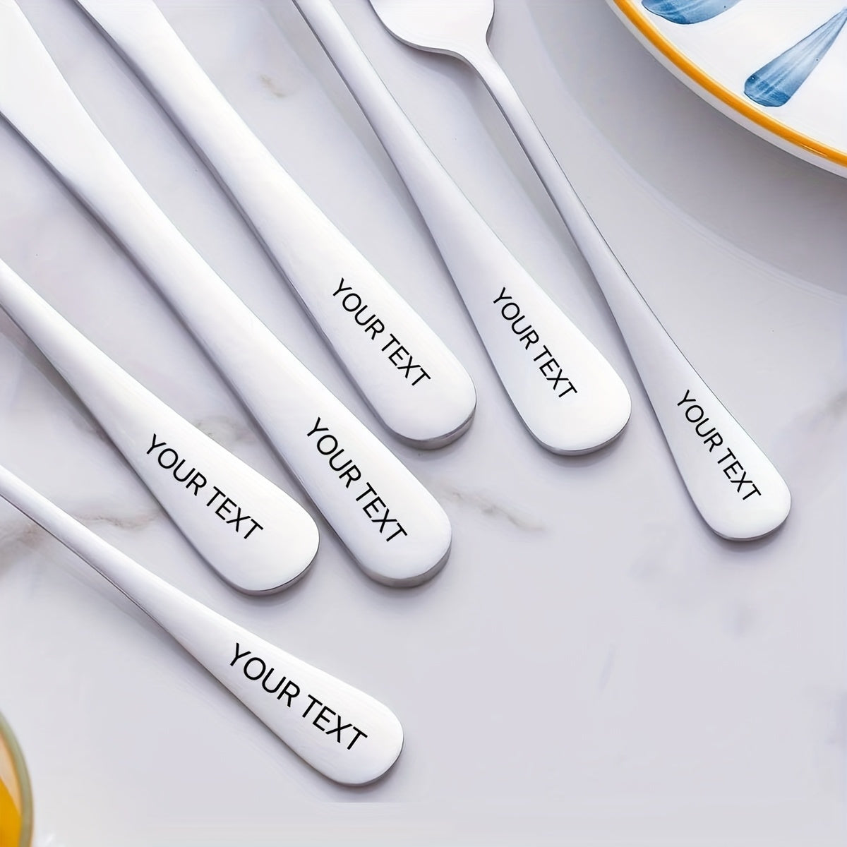 Customized 24/36 stainless steel knife, fork, spoon and modern cutlery set, spoon and fork set, suitable for restaurants, dishwasher washable
